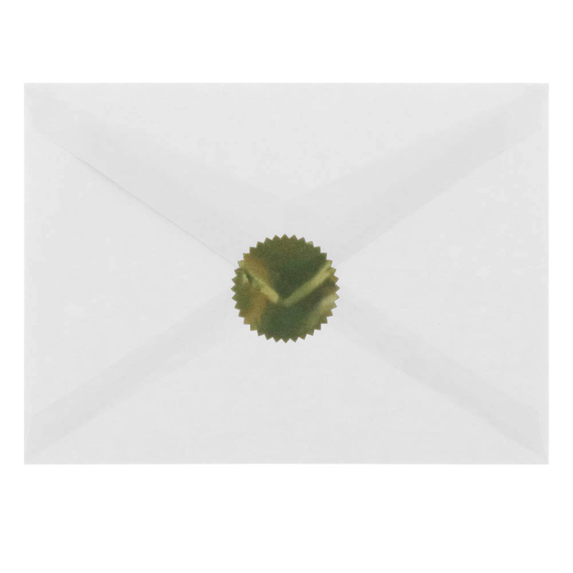 JAM Paper Gold Serrated Edge Circle Label Wafer Seals